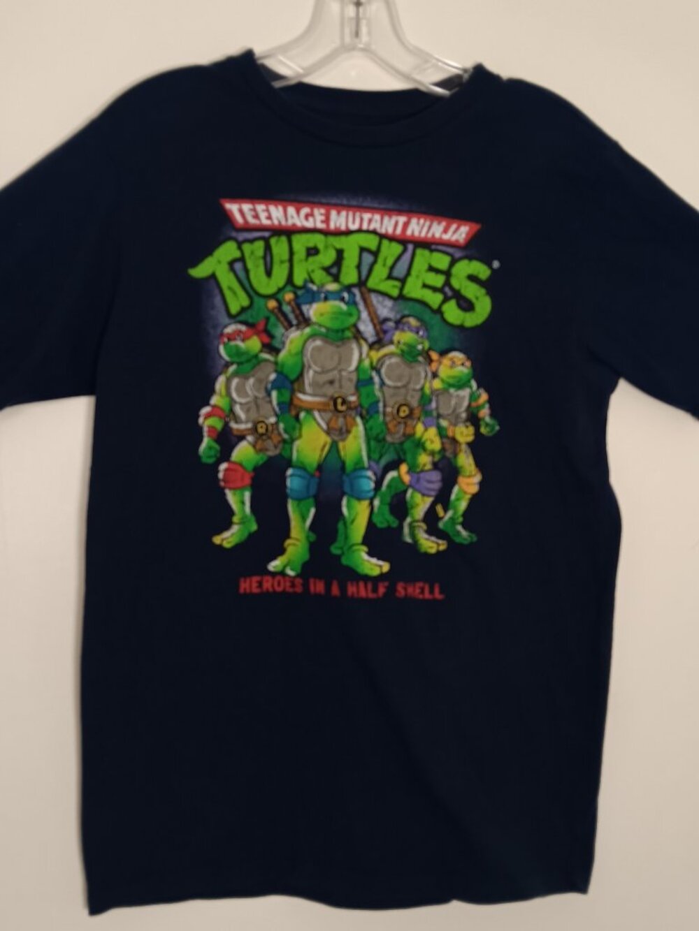 Teenage mutant ninja turtles heroes in a half shell graphic Tshirt Black